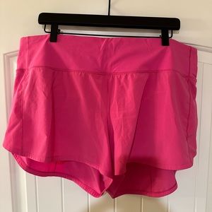 Lululemon Sonic Pink Speed Up Short 4” Lightly Worn. In great condition!